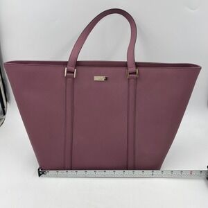 kate spade Mauve/Purple Saffiano Leather Tote